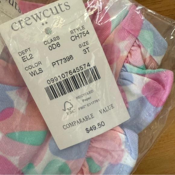 Brand New J.Crew Toddler Girl’s Hearts Pattern Dress, Size 3T, NWT - Picture 4 of 4